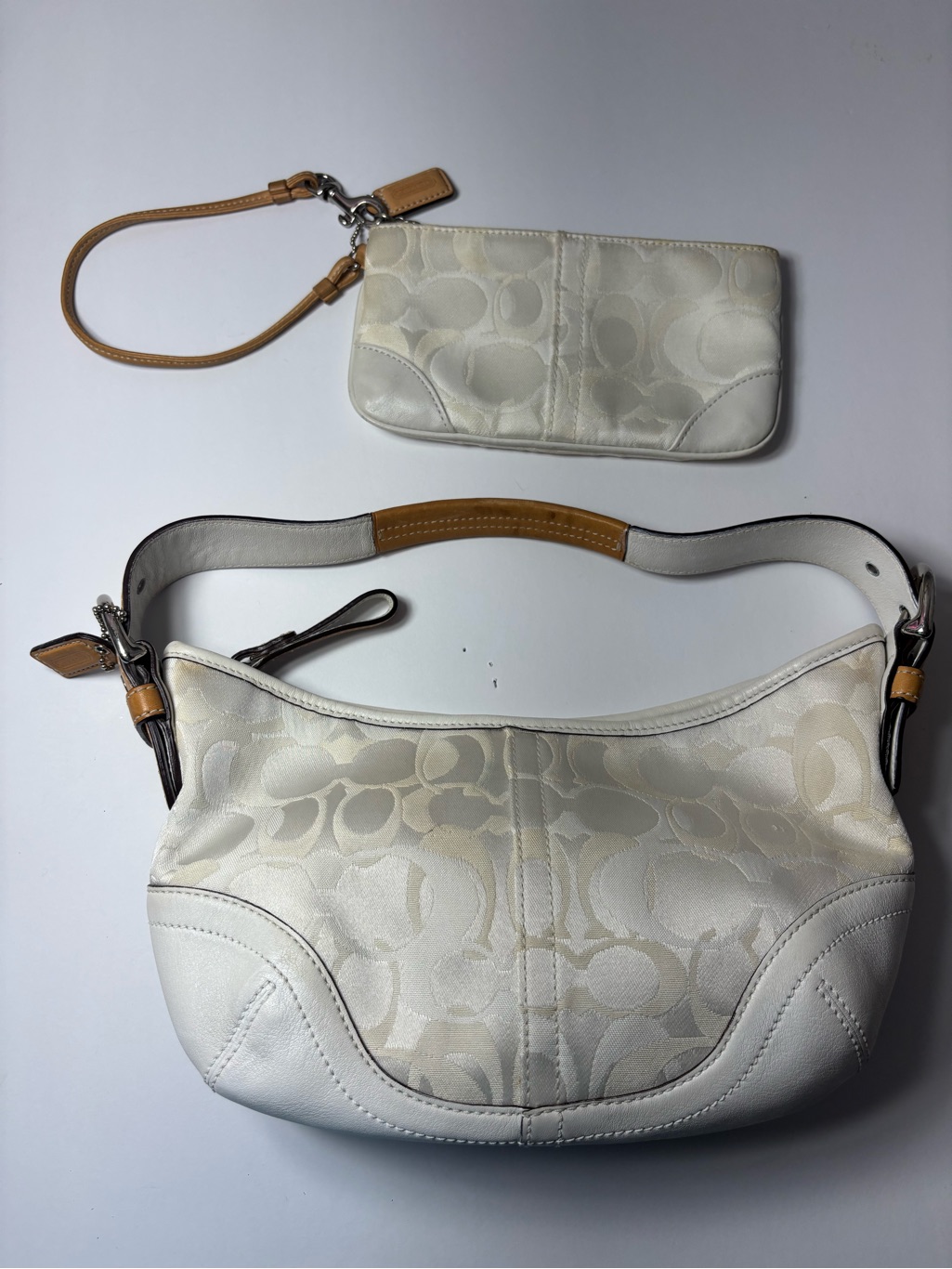 Coach Vintage Y2k Bag And Wristlet Set.